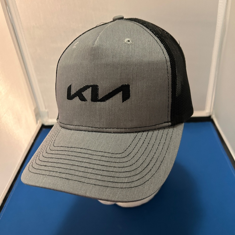 Gray and Black Men's Cap